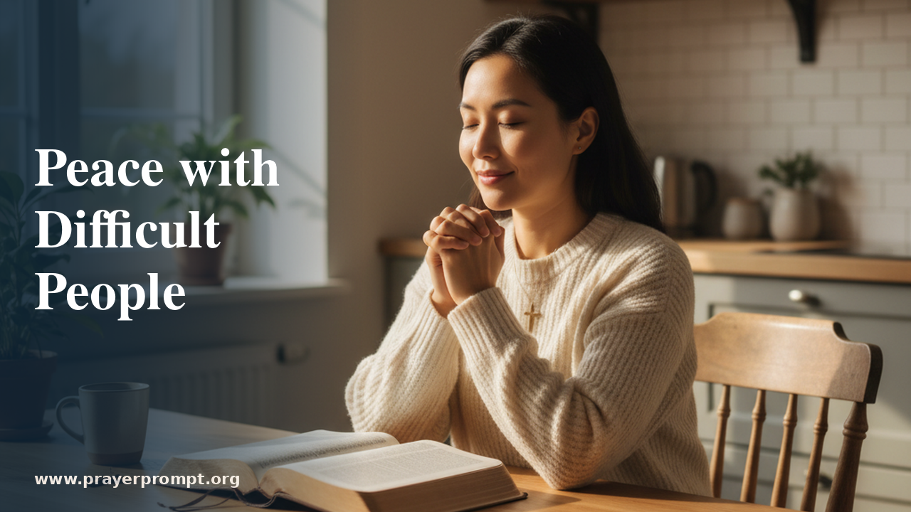 Prayer for Peace with Difficult People 1 Prayer for Peace with Difficult People