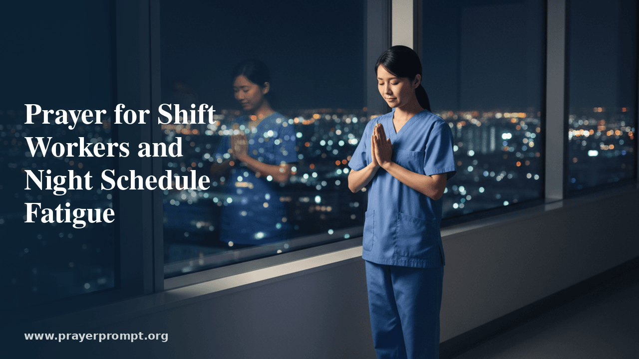 Prayer for Shift Workers and Night Schedule Fatigue 1 Prayer for Shift Workers and Night Schedule Fatigue