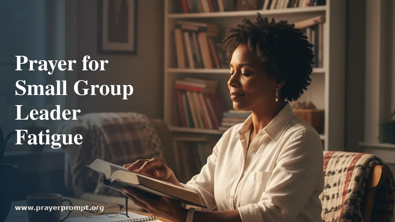 Prayer for Bible Study Leaders Feeling Empty