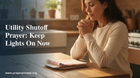 Utility Shutoff Prayer: Keep Lights and Water On Now