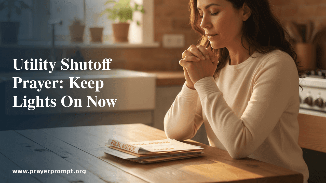 Utility Shutoff Prayer: Keep Lights and Water On Now 1 Utility Shutoff Prayer: Keep Lights and Water On Now