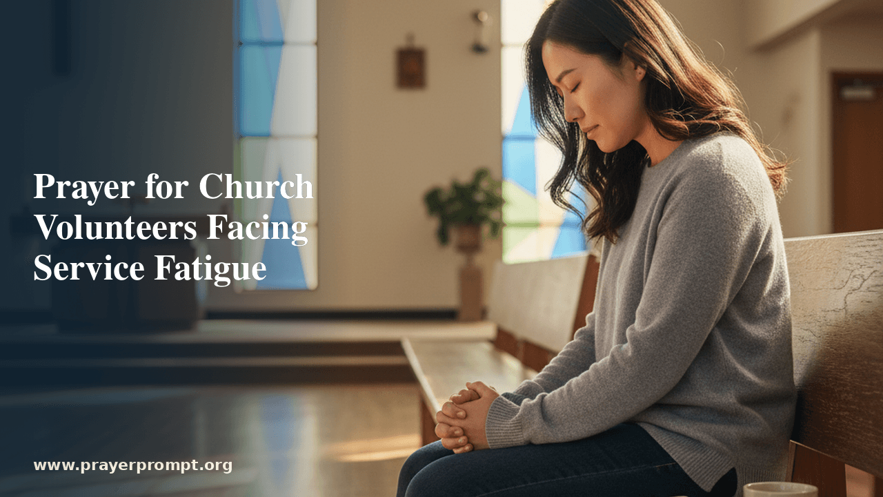 Prayer for Church Volunteers Facing Service Fatigue 1 Prayer for Church Volunteers Facing Service Fatigue