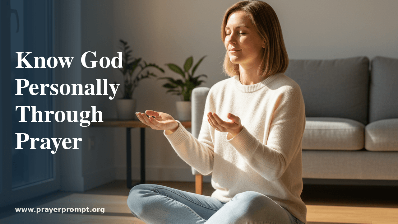 Prayer to Know God Personally and Intimately: Move Beyond Religion to Real Relationship 1 Prayer to Know God Personally and Intimately: Move Beyond Religion to Real Relationship