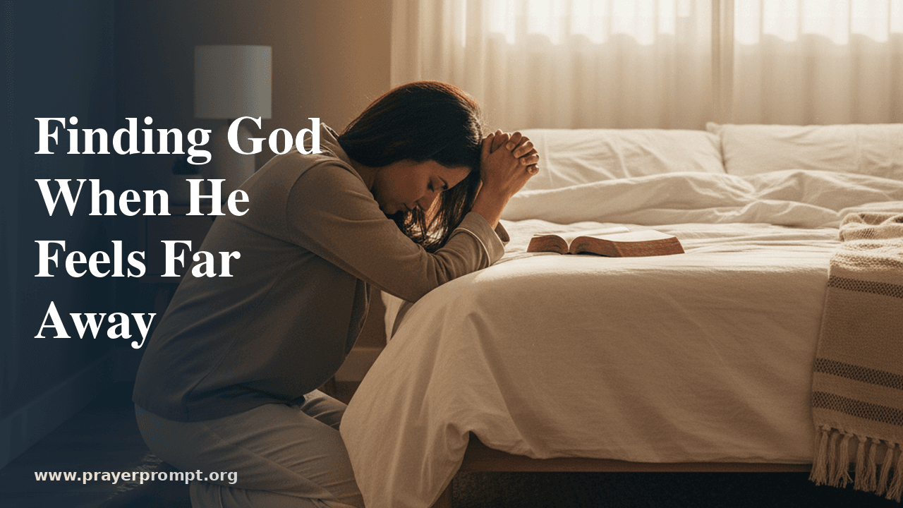 Searching for God Prayer: How to Seek and Find Him When He Feels Far Away 1 Searching for God Prayer: How to Seek and Find Him When He Feels Far Away