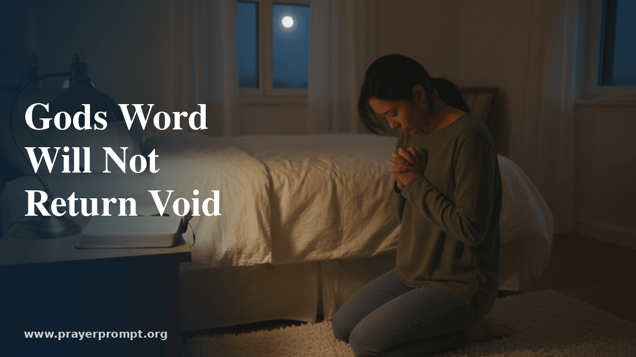 Night Prayer for June 30, 2026: God’s Word Will Not Return Void
