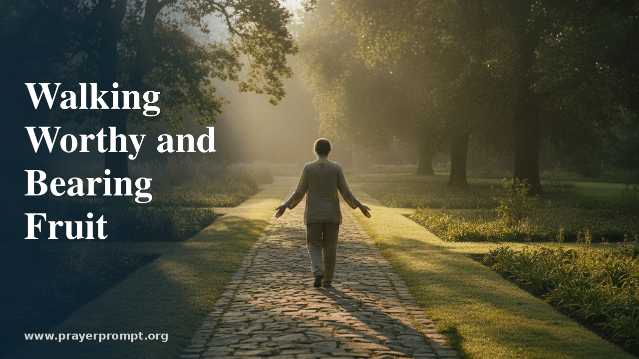 Daily Prayer for June 17, 2026: Walking Worthy and Bearing Fruit 1 Daily Prayer for June 17, 2026: Walking Worthy and Bearing Fruit
