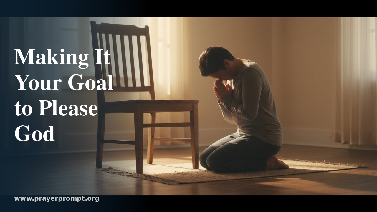 Daily Prayer for June 27, 2026: Making It Your Goal to Please God
