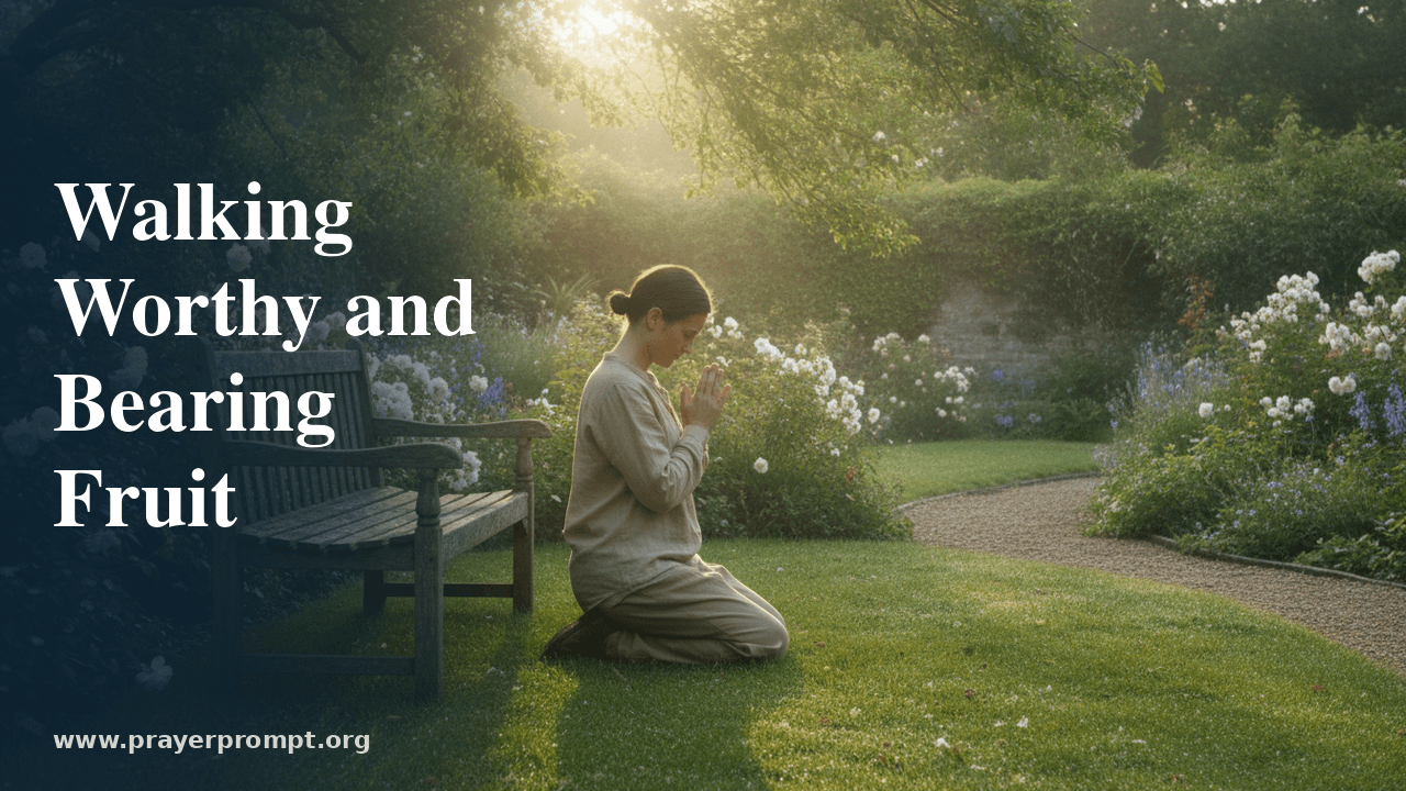 Daily Prayer for June 22, 2026: Walking Worthy and Bearing Fruit 1 Daily Prayer for June 22, 2026: Walking Worthy and Bearing Fruit