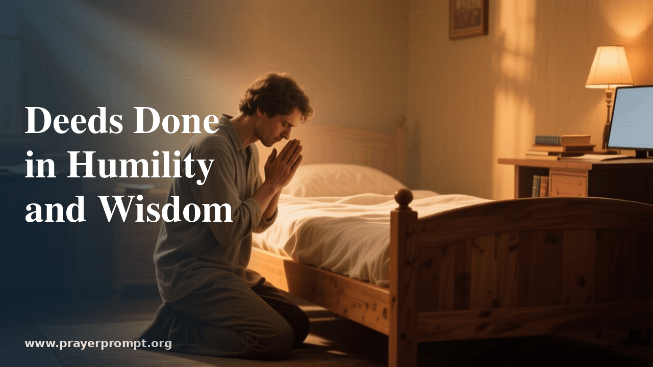 Night Prayer for June 25, 2026: Deeds Done in Humility and Wisdom 1 Night Prayer for June 25, 2026: Deeds Done in Humility and Wisdom
