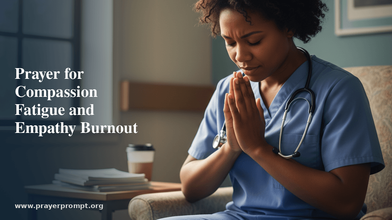 Prayer for Compassion Fatigue and Empathy Burnout