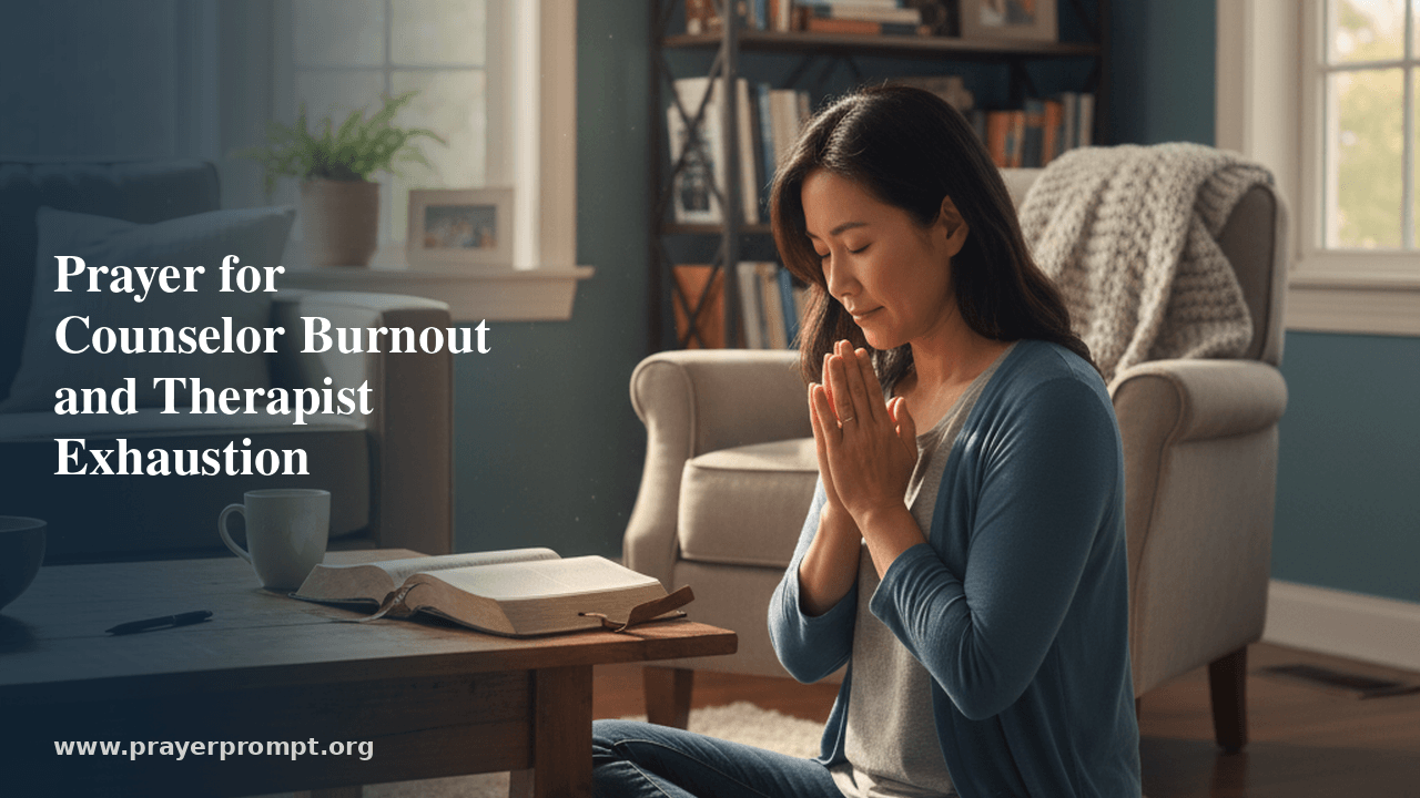 Prayer for Therapists and Counselors Facing Burnout