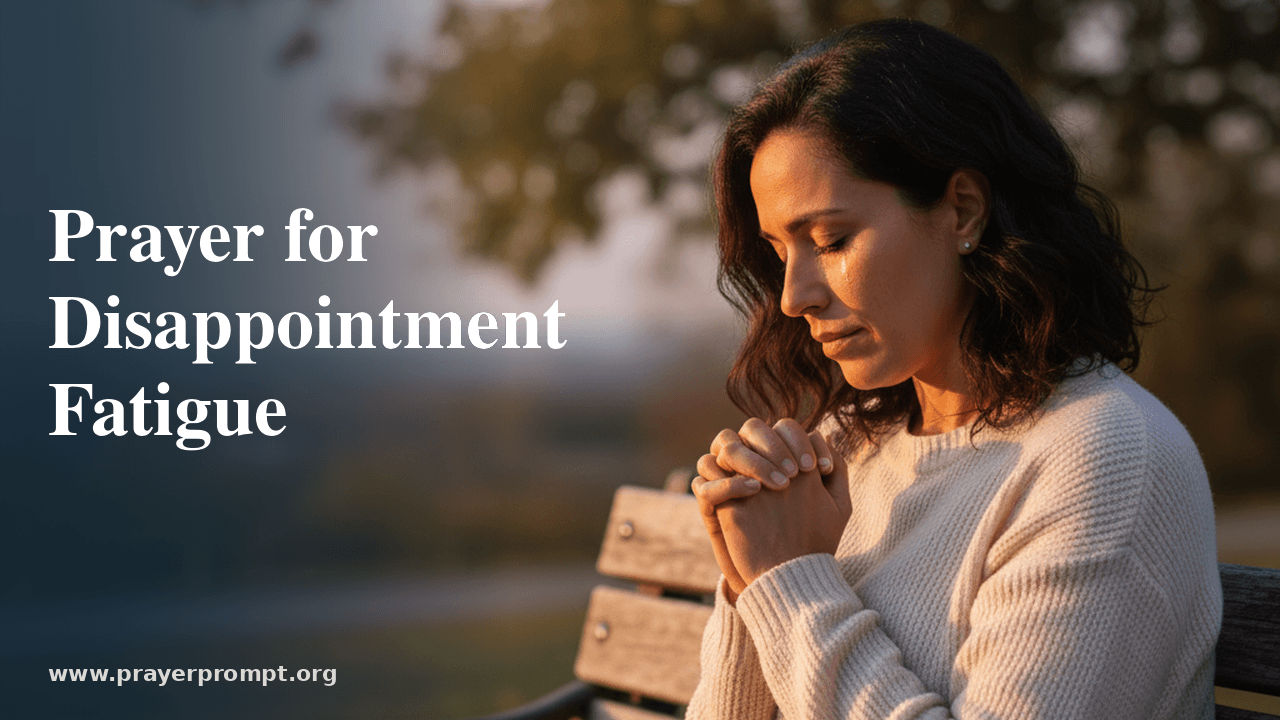 Prayer for Disappointment and Emotional Weariness