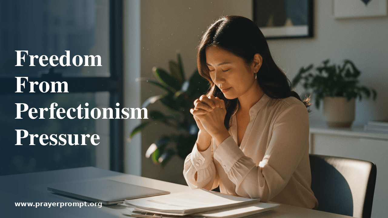 Prayer for Perfectionism and Performance Pressure 1 Prayer for Perfectionism and Performance Pressure