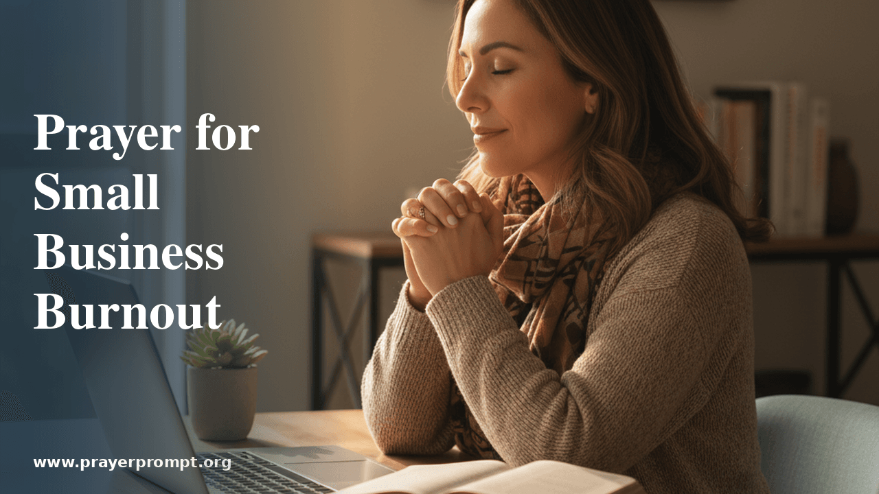 Prayer for Entrepreneurs Facing Business Burnout 1 Prayer for Entrepreneurs Facing Business Burnout
