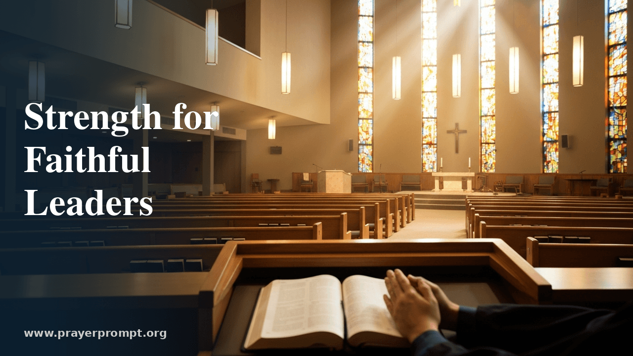 12 Prayers for Spiritual Guidance and Pastoral Leadership