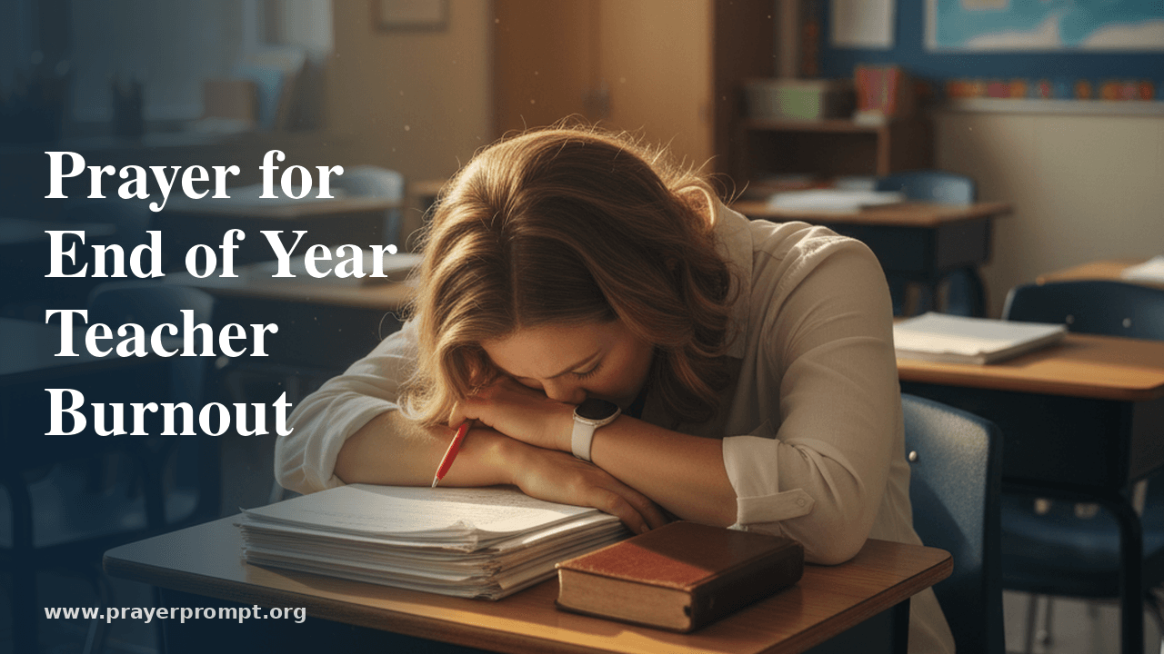 Prayer for Teachers at End of School Year