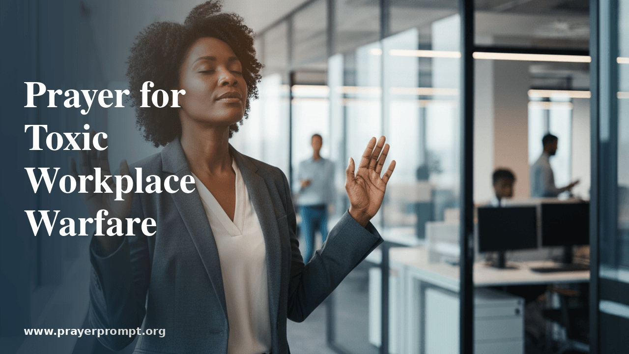 Prayer for Toxic Work Environments and Stress 1 Prayer for Toxic Work Environments and Stress