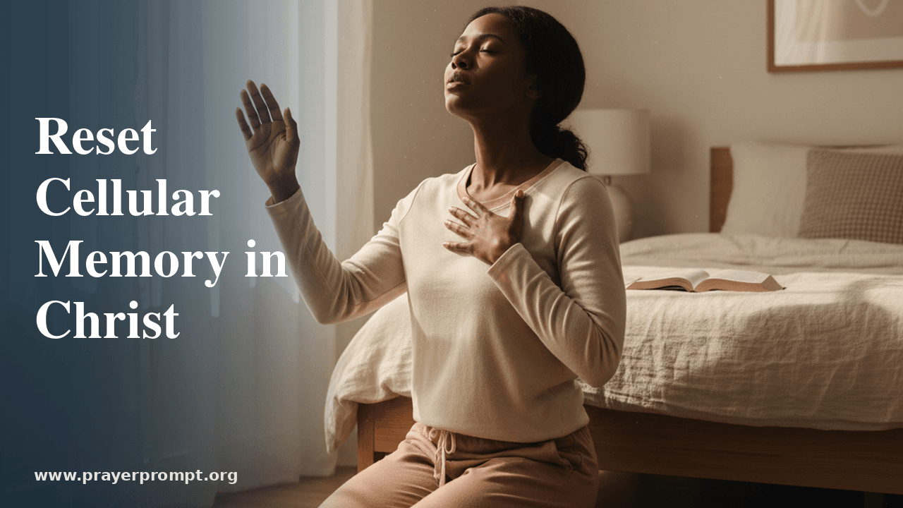 Prayer to Reset Cellular Memory in Christ 1 Prayer to Reset Cellular Memory in Christ
