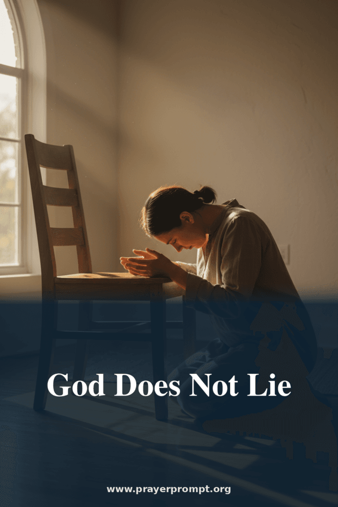 Daily Prayer for July 2, 2026: God Does Not Lie | PrayerPrompt