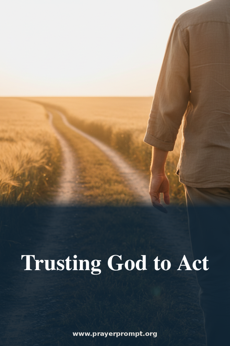 Daily Prayer for July 5, 2026: Trusting God to Act | PrayerPrompt