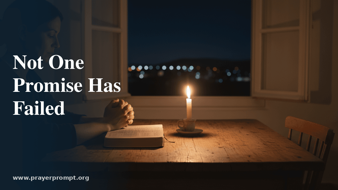 Night Prayer for July 1, 2026: Not One Promise Has Failed