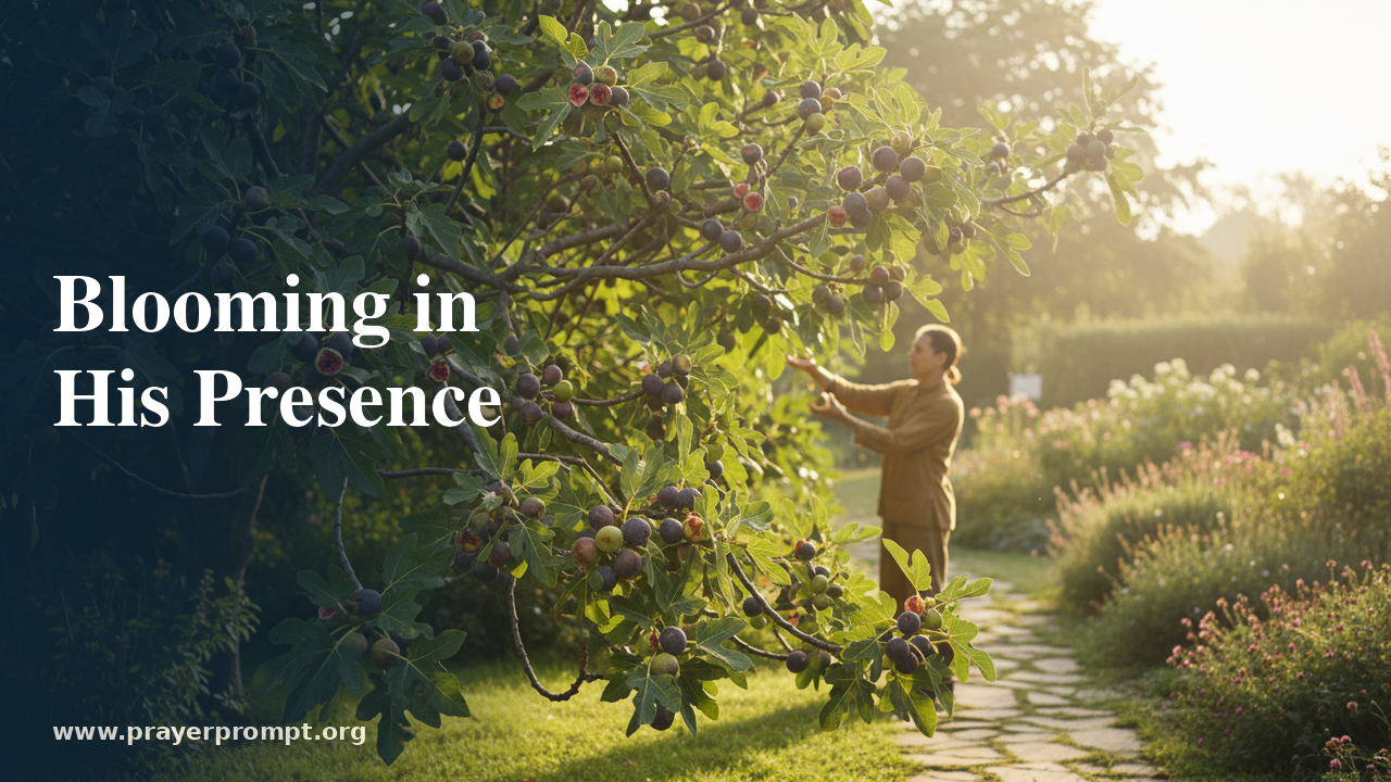 Daily Prayer for July 21, 2026: Blooming in His Presence