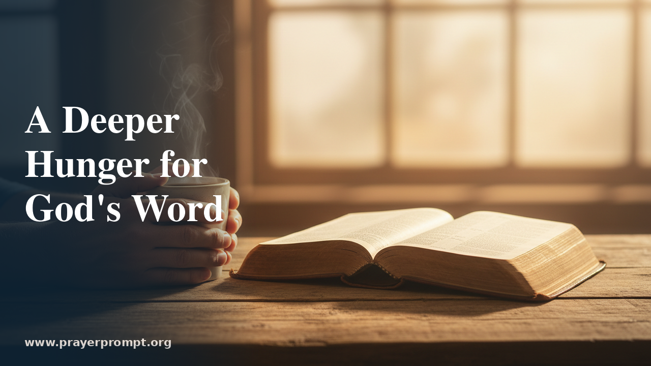 Daily Prayer for July 14, 2026: A Deeper Hunger for God’s Word