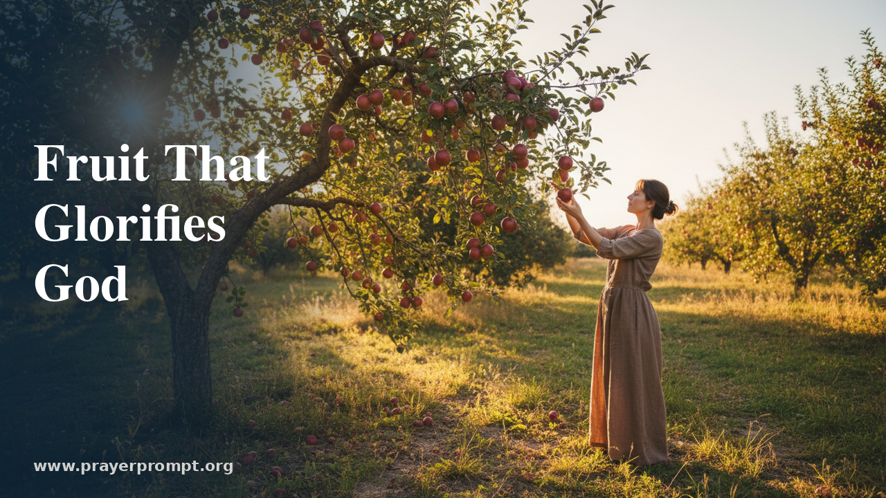 Daily Prayer for July 26, 2026: Fruit That Glorifies God