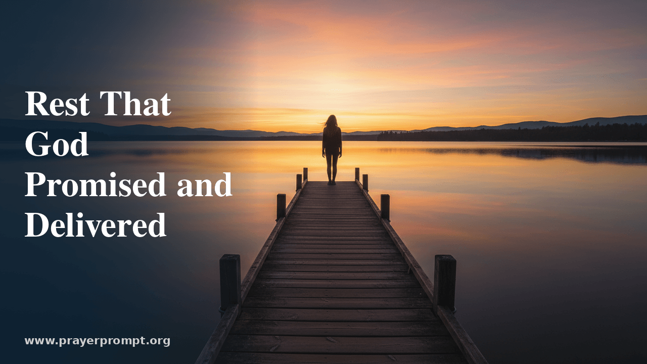 Night Prayer for July 3, 2026: Rest That God Promised and Delivered