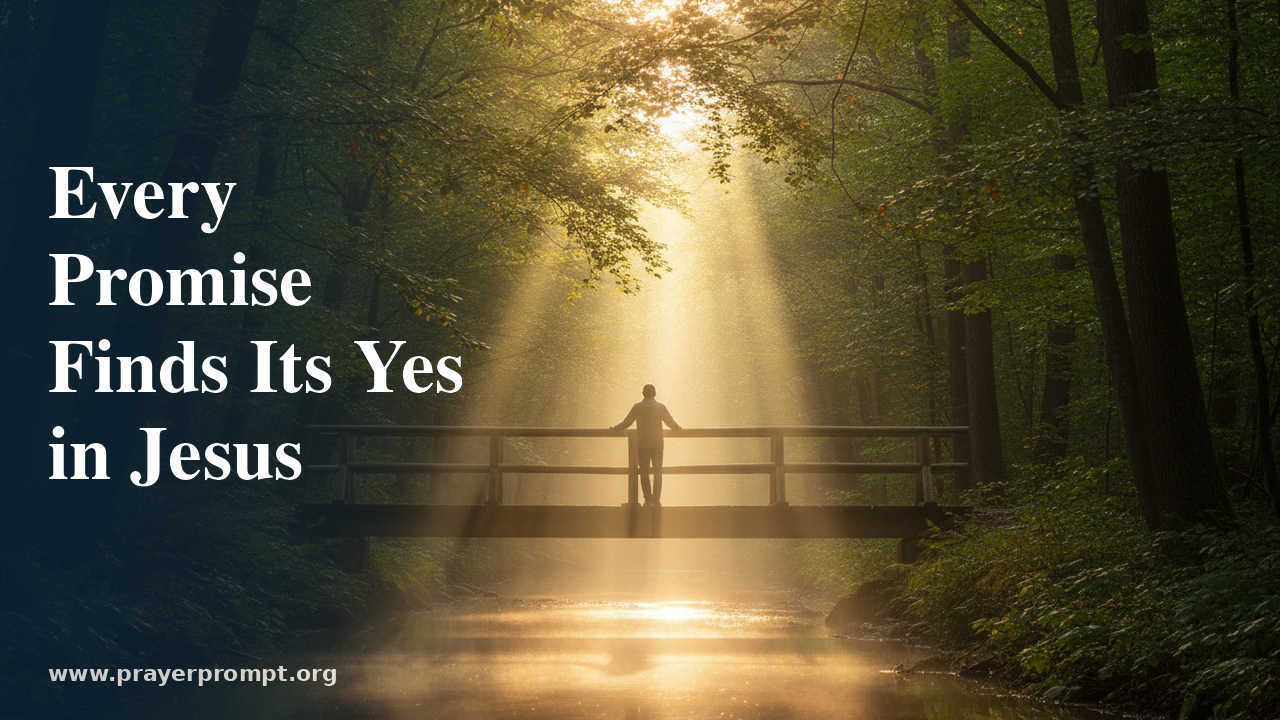 Daily Prayer for July 9, 2026: Every Promise Finds Its Yes in Jesus 1 Daily Prayer for July 9, 2026: Every Promise Finds Its Yes in Jesus