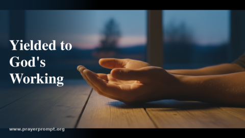 Night Prayer for July 18, 2026: Yielded to God’s Working
