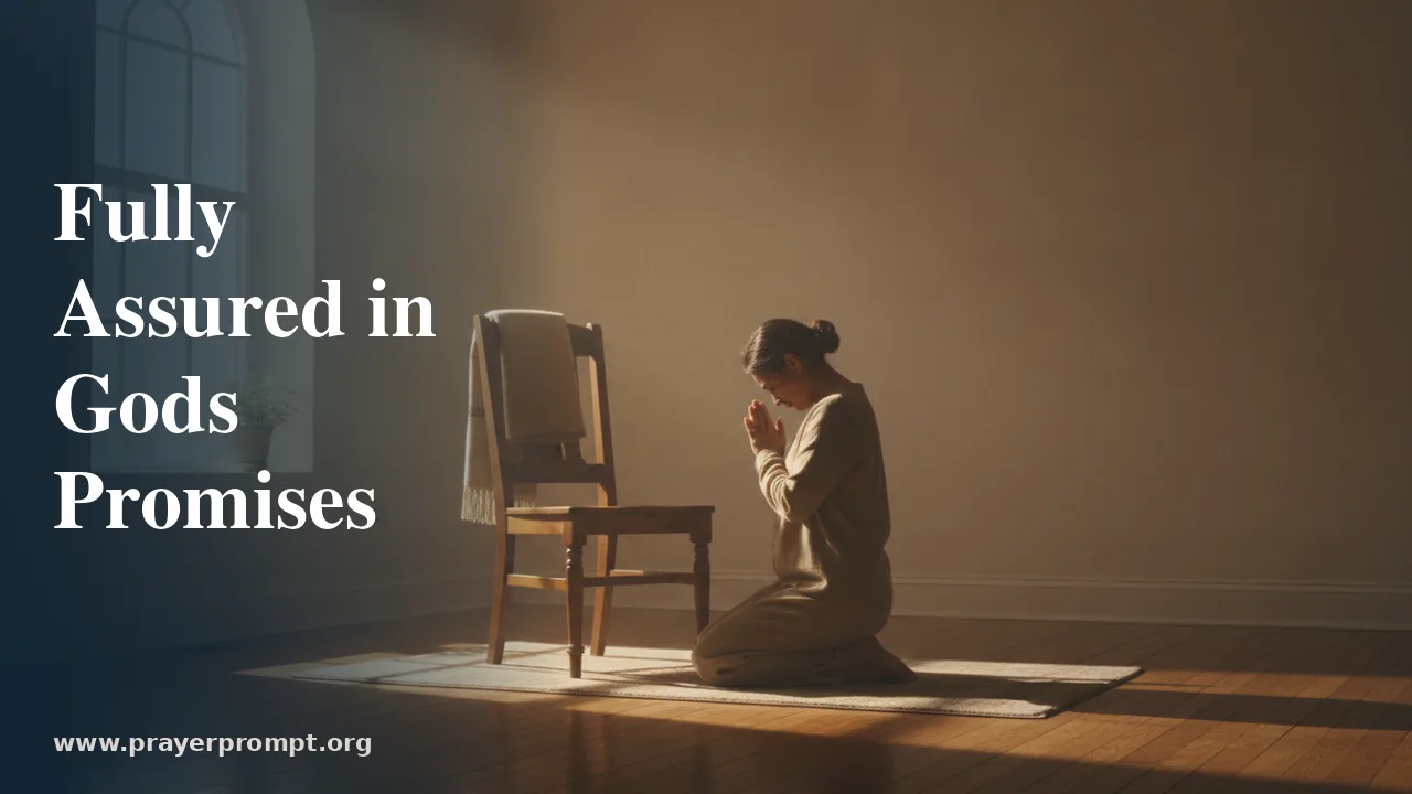 Daily Prayer for July 1, 2026: Fully Assured in God's Promises 1 Daily Prayer for July 1, 2026: Fully Assured in God’s Promises