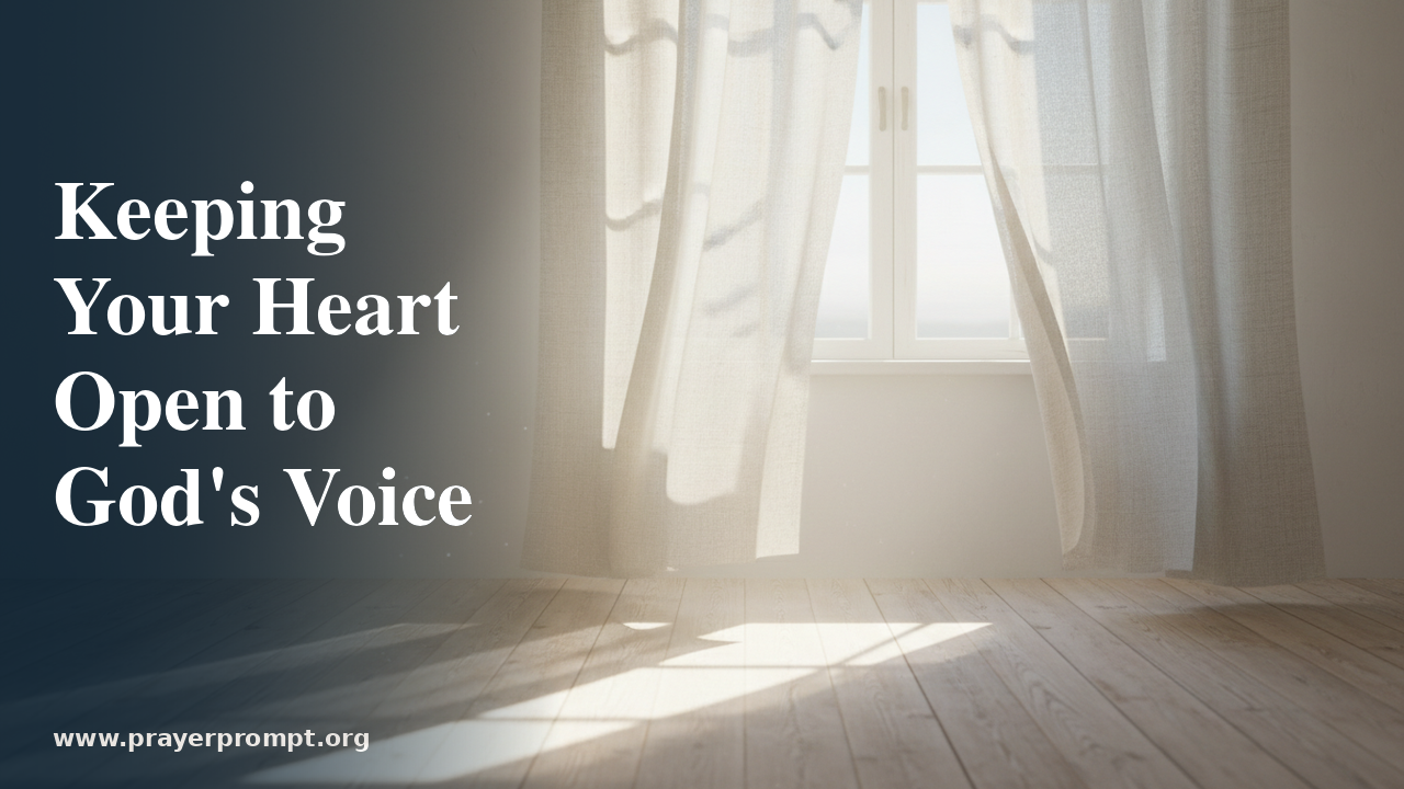 Daily Prayer for June 11, 2026: Keeping Your Heart Open to God’s Voice
