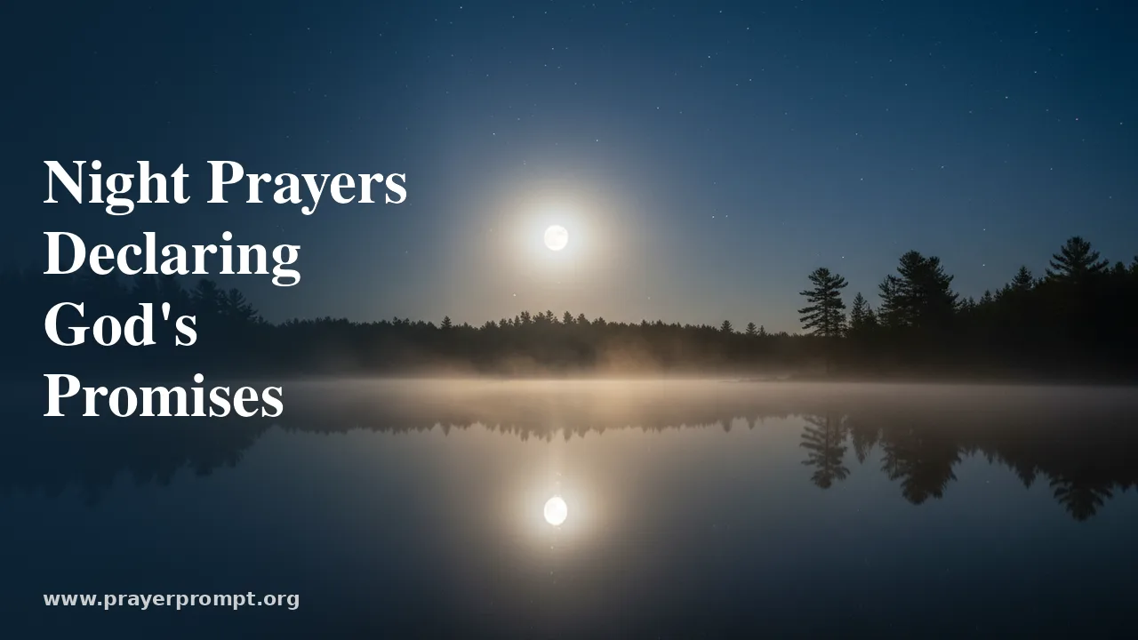 Night Prayers Declaring God’s Promises