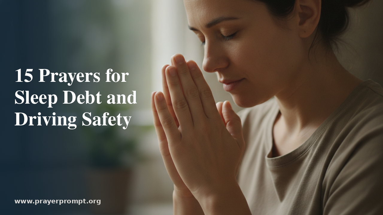 15 Prayers for Sleep Debt and Driving Safety: Rest, Alertness, and Protection on the Road 1 15 Prayers for Sleep Debt and Driving Safety: Rest, Alertness, and Protection on the Road