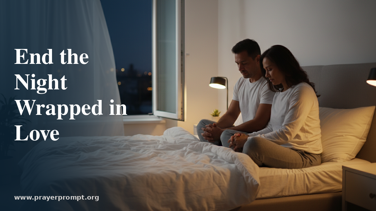 Prayer for a Romantic Good Night Message for Wife: Blessing Her with Love and Faith
