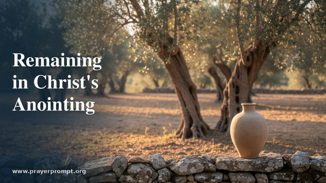 Daily Prayer for June 18, 2026: Remaining in Christ’s Anointing
