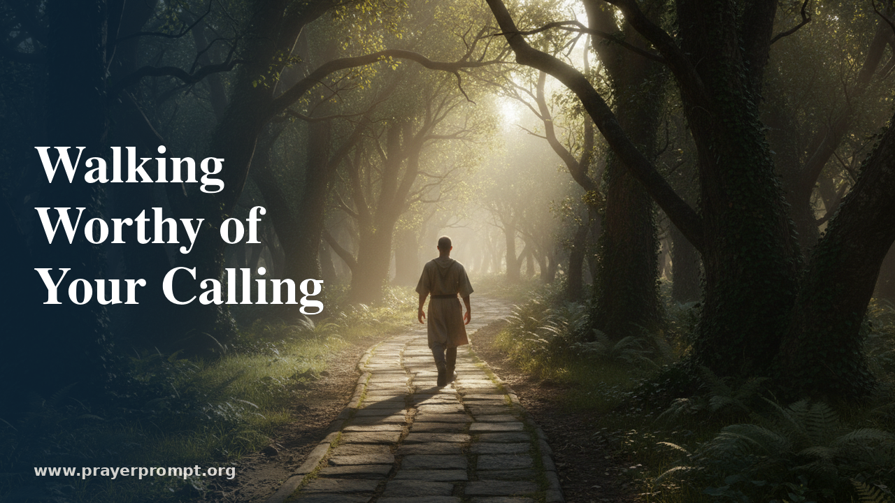 Daily Prayer for August 21, 2026: Walking Worthy of Your Calling