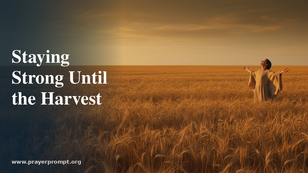 Daily Prayer for August 23, 2026: Staying Strong Until the Harvest