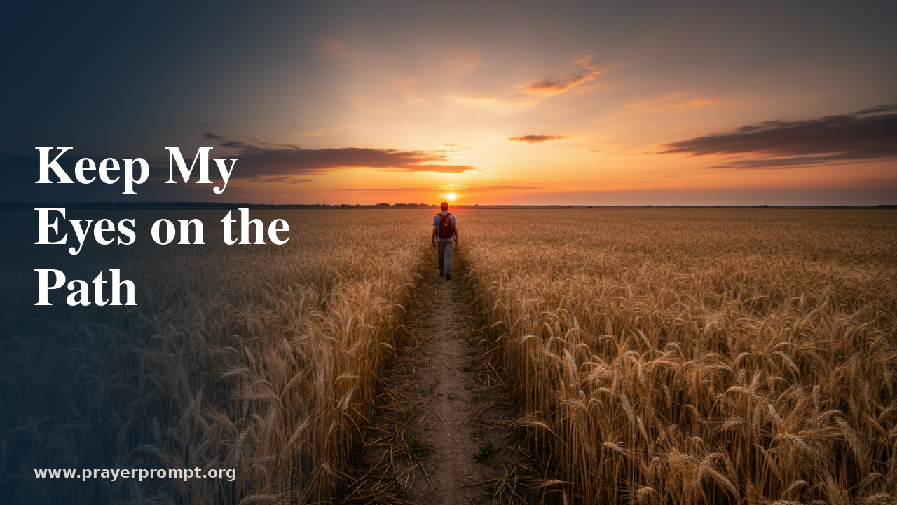 Night Prayer for August 19, 2026: Keep My Eyes on the Path