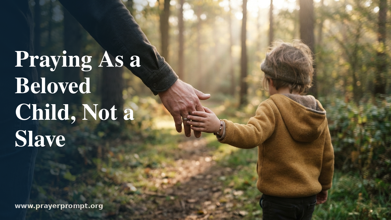 Daily Prayer for August 25, 2026: Praying as a Beloved Child, Not a Slave