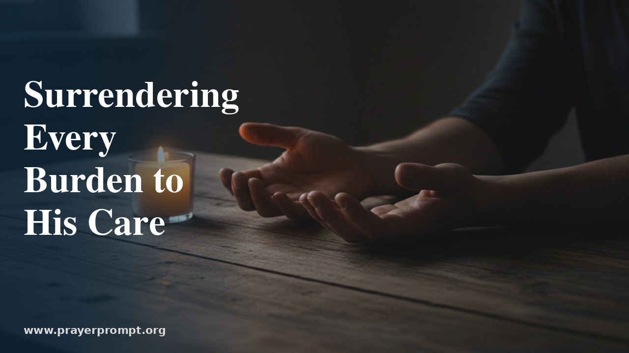 Night Prayer for August 3, 2026: Surrendering Every Burden to His Care