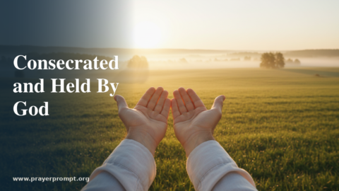 Daily Prayer for August 10, 2026: Consecrated and Held by God