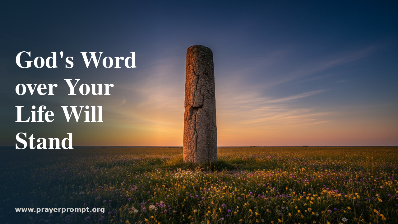 Night Prayer for August 21, 2026: God’s Word Over Your Life Will Stand