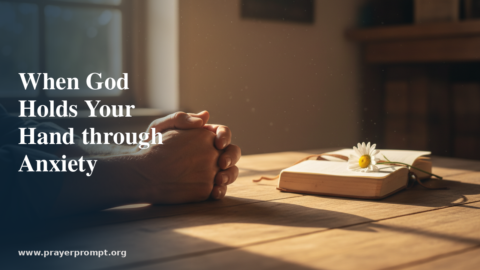 Daily Prayer for August 13, 2026: When God Holds Your Hand Through Anxiety