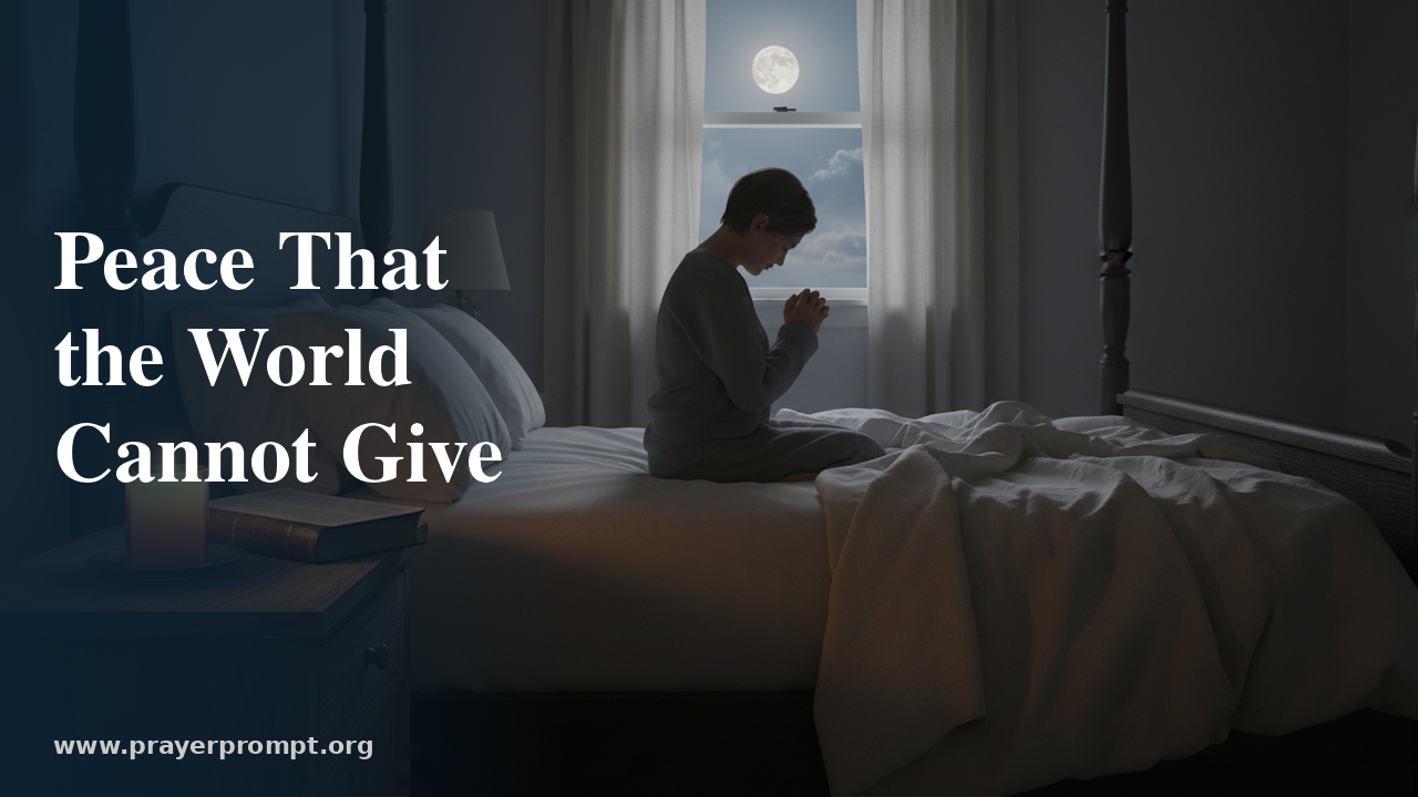 Night Prayer for August 8, 2026: Peace That the World Cannot Give