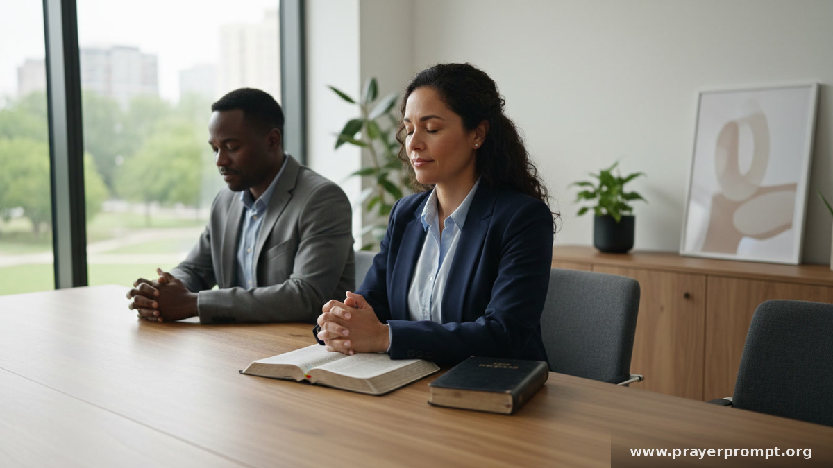 prayer for workplace mindfulness and joy in daily work - 5. Prayer Before a Difficult Meeting