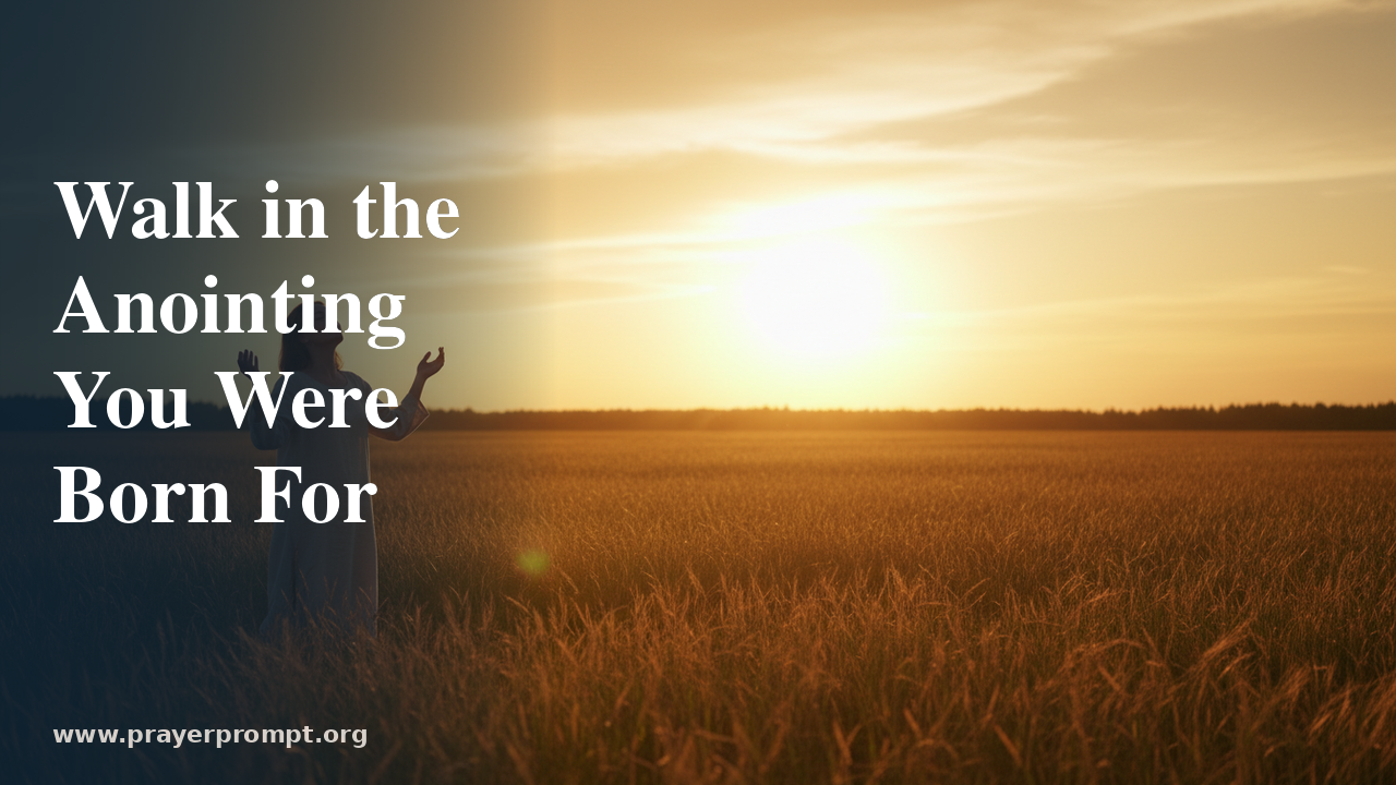 21 Prayer Points for Stepping Into God’s Anointing and Breakthrough