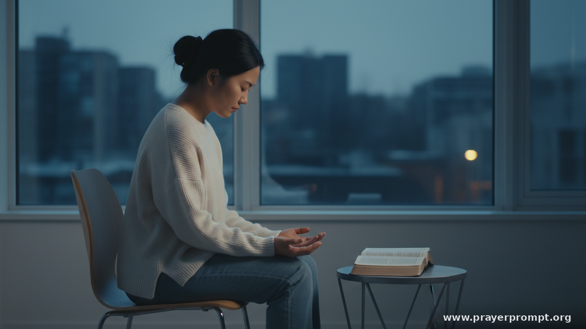 Surrendering in morning prayer