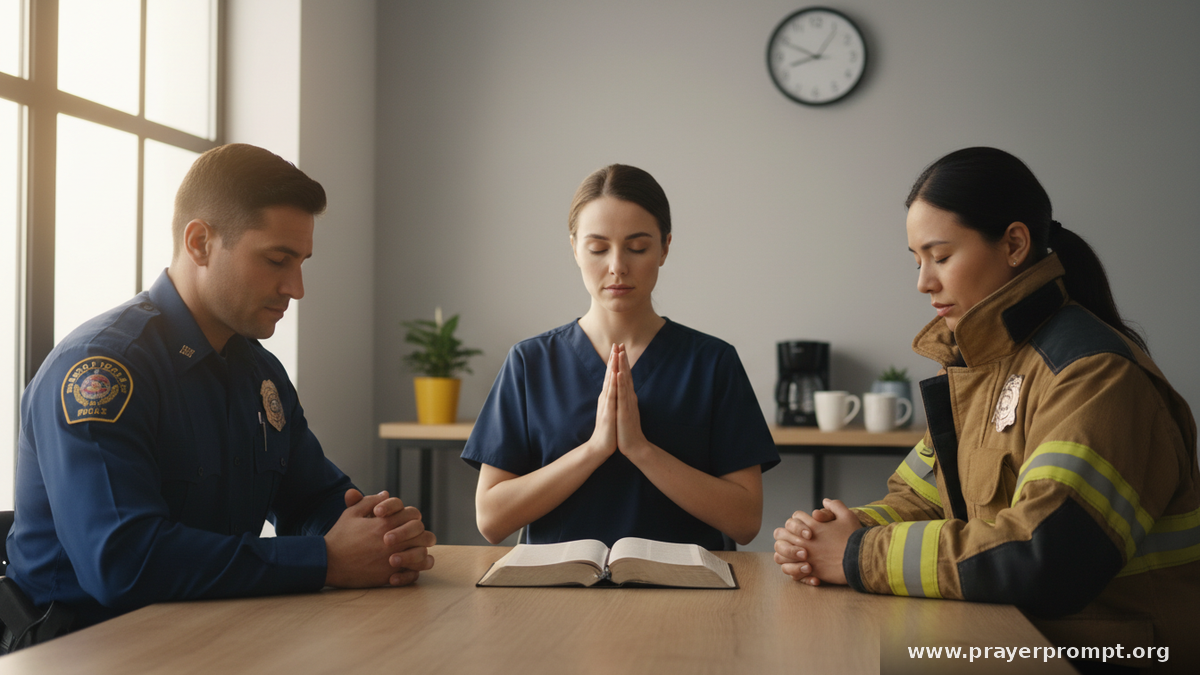 prayers for victims of violence and workplace safety - 5. A Prayer for First Responders Who Arrived on the Scene